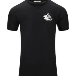 Aclima Mens LightWool Tee Print Mountain