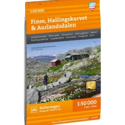 Calazo Finse Hallingskarvet Aurlandsdalen 1:50K