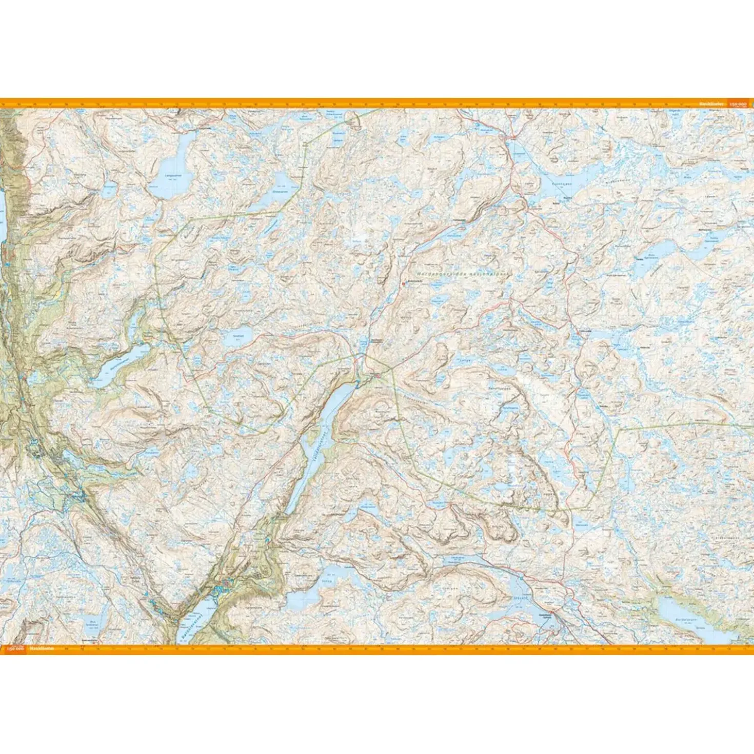 Calazo Turkart Hardangervidda Sør 1:50K