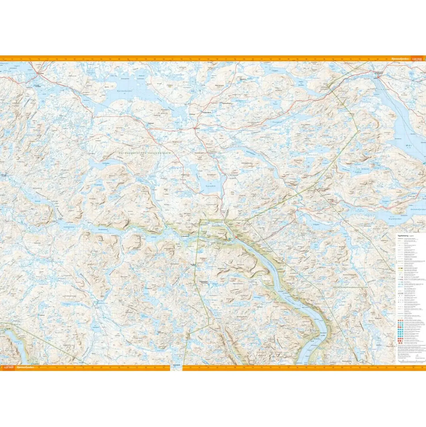 Calazo Turkart Hardangervidda Sør 1:50K