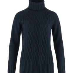 Fjällräven Womens Övik Cable Knit Roller Neck