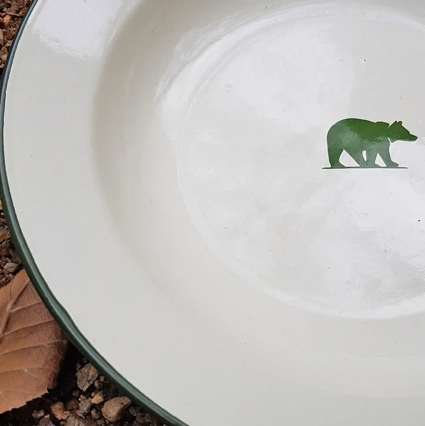 Friluftsland Enamel Bowl Bear Logo