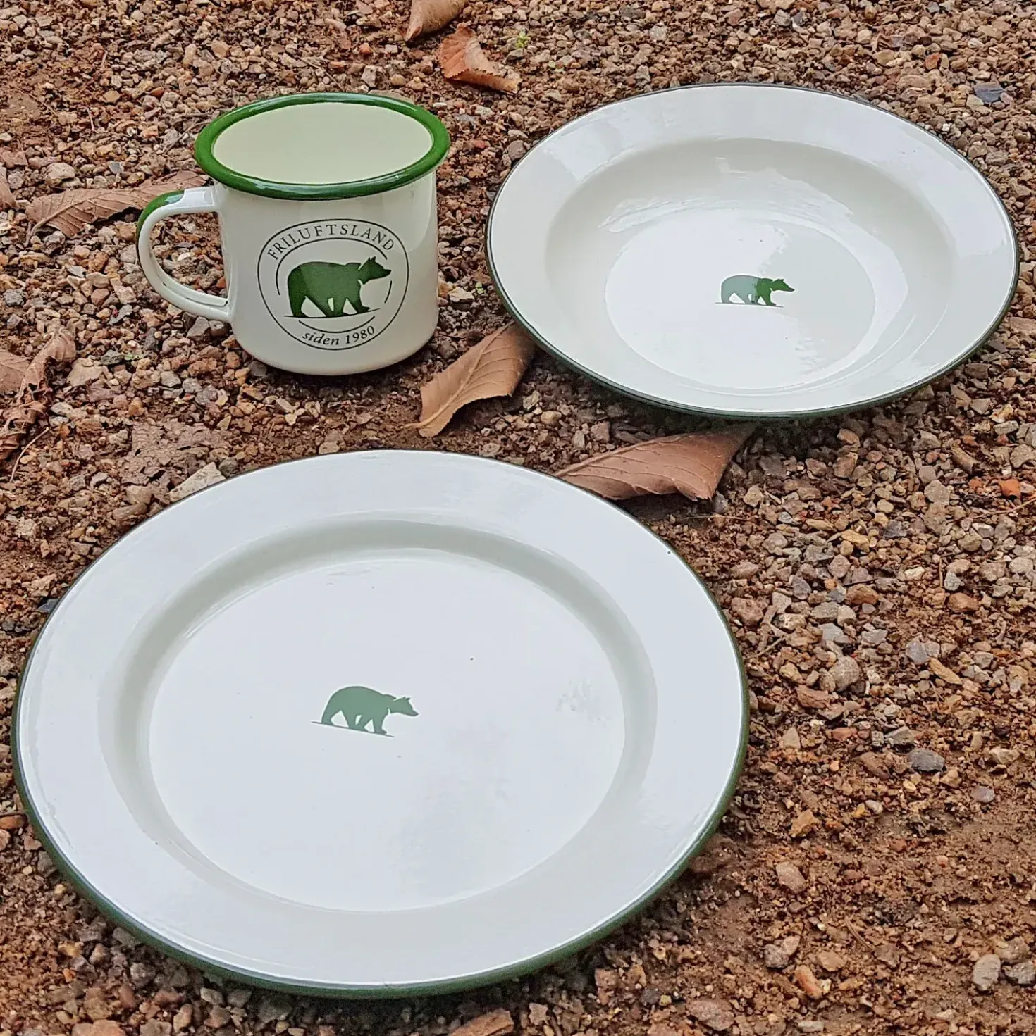 Friluftsland Enamel Bowl Bear Logo