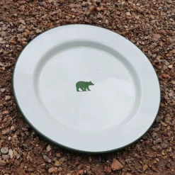 Friluftsland Enamel Plate Bear Logo