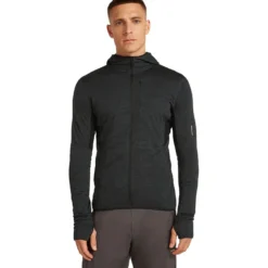 Icebreaker Mens 200 Realfleece Descender L/S Zip Hoodie