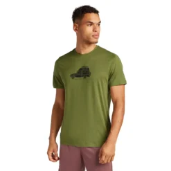 Icebreaker Mens 150 Tech Lite S/S Tee Cosy Camper