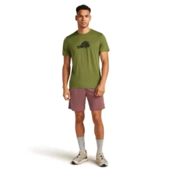 Icebreaker Mens 150 Tech Lite S/S Tee Cosy Camper