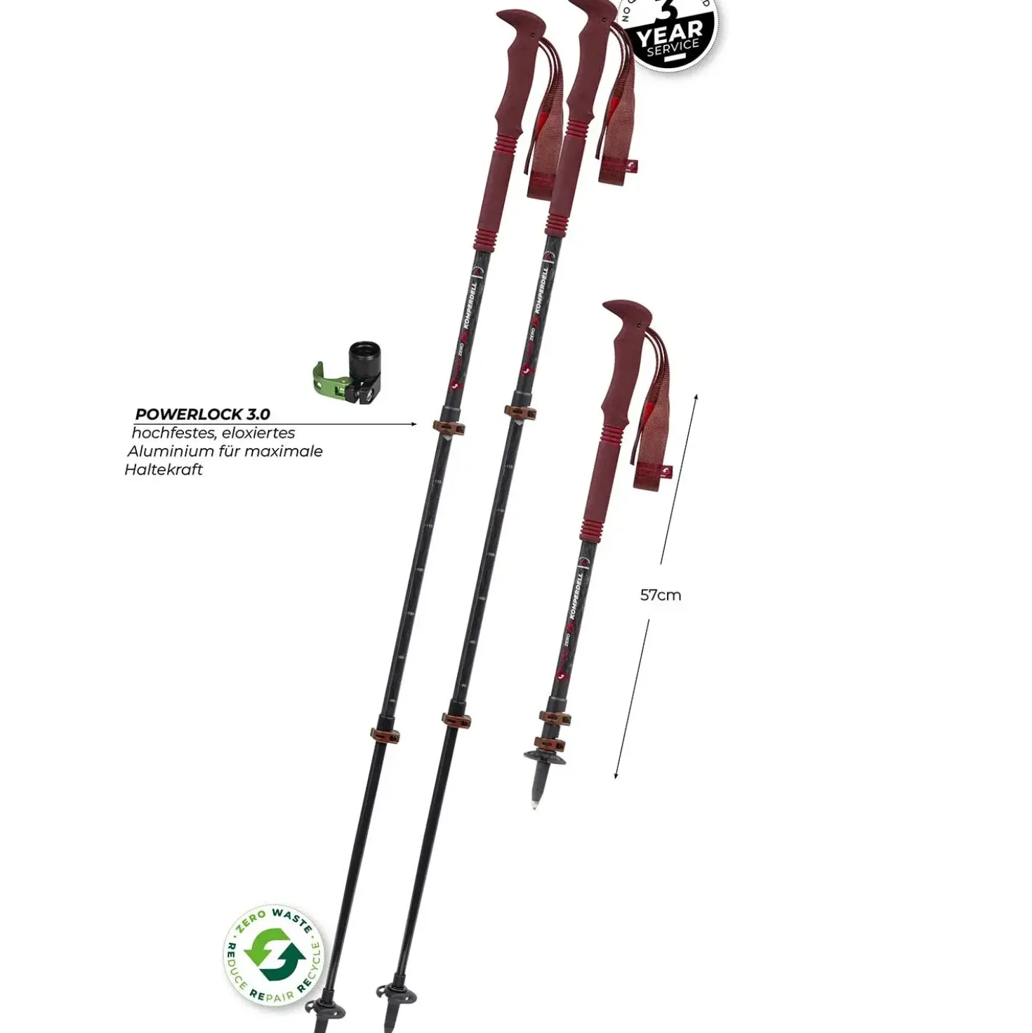 Komperdell Carbon Pro Zero Compact 90-120cm