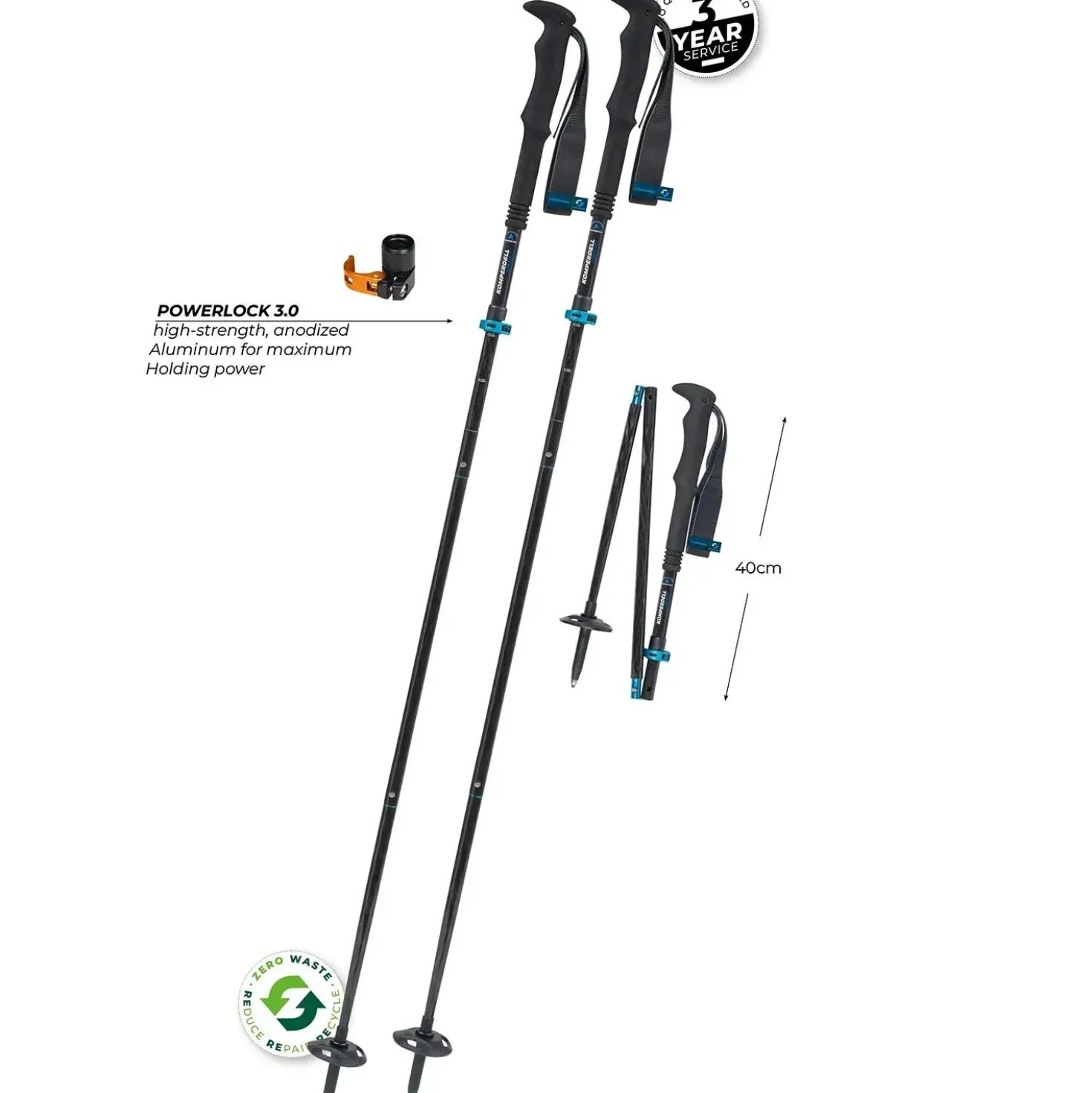 Komperdell FX L Carbon V Approach 115-135cm