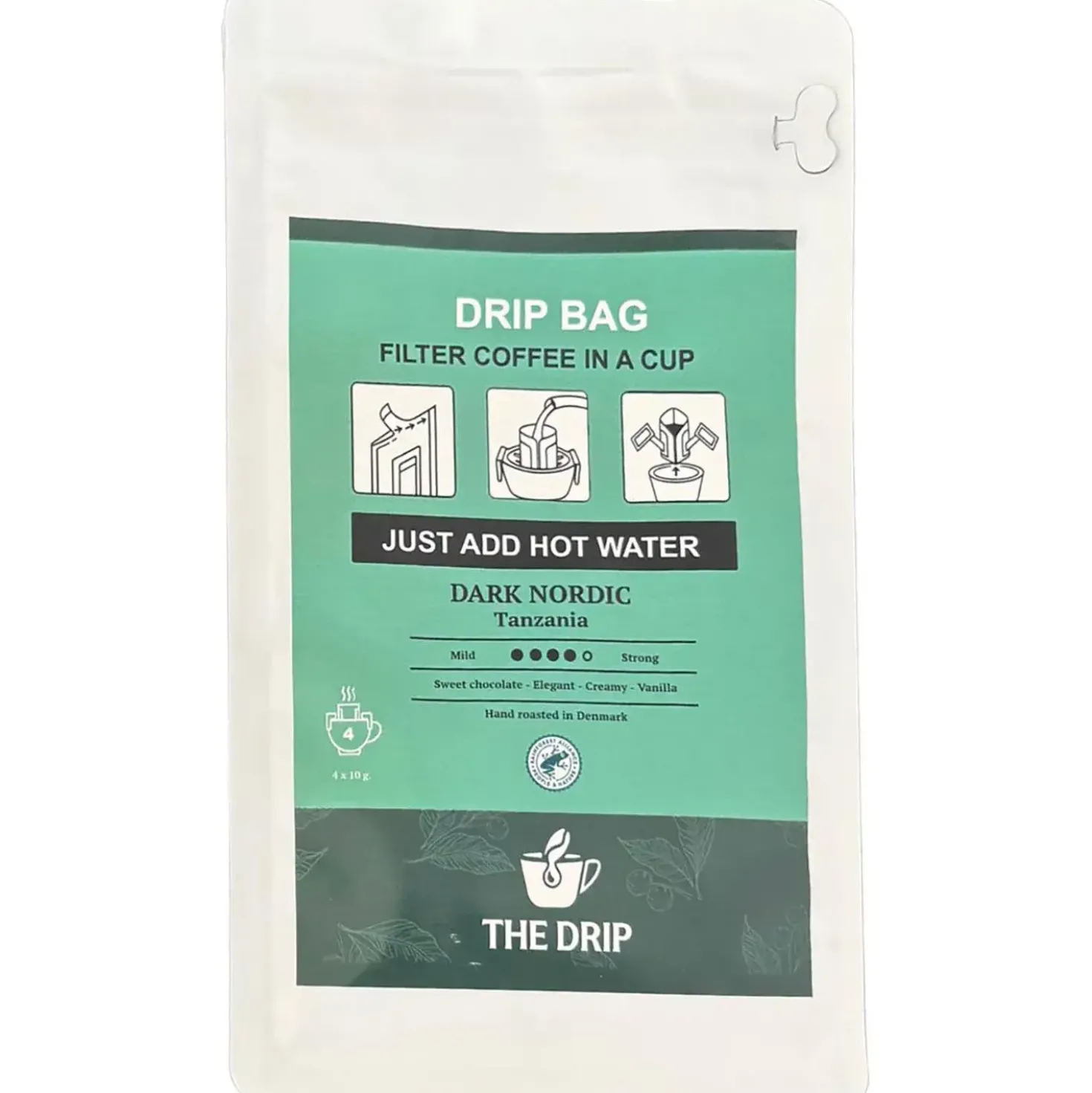 The Drip Coffe Drip Bags, Dark Nordic 4-pak